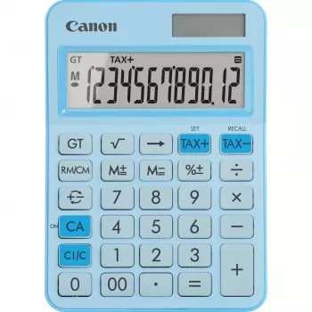 Basic Calculator Canon LS-125KB 12 Digits Blue Tax Calculation