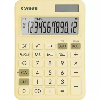 Baaskalkulaator Canon LS-125KB 12-kohaline kollane maksuarvestus kahekordne toide