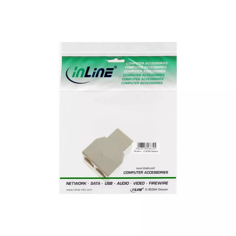 InLine Modulaarjaotur 1x RJ12 emane / 2x RJ12 emane 69999B