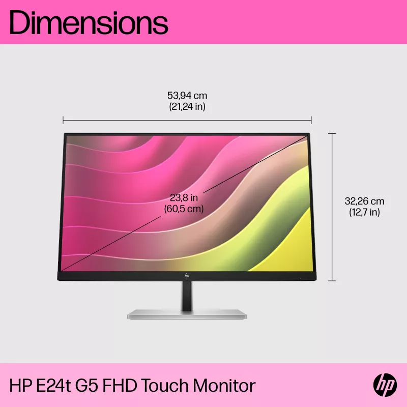 Monitor HP E24t G5 23.8 tolli puutetundlik Full HD LCD 1920x1080
