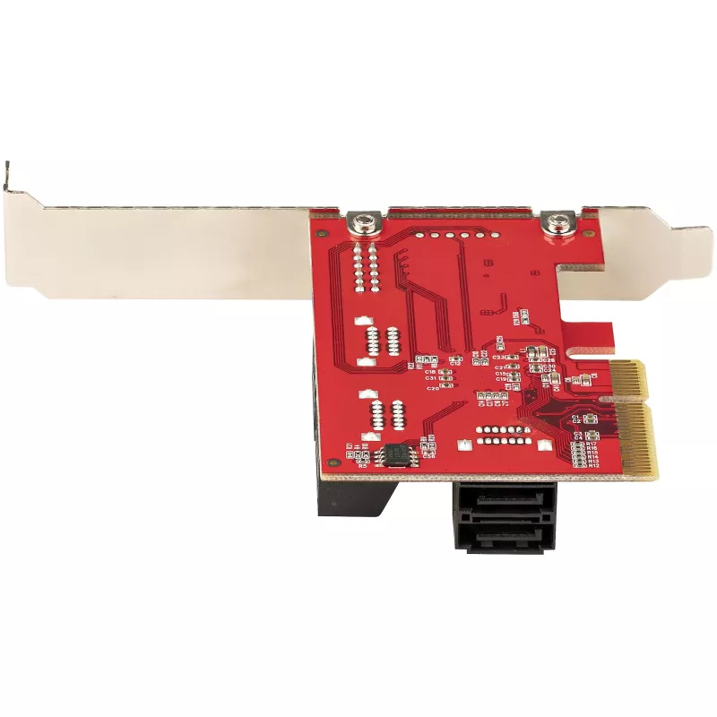 StarTech.com SATA PCIe kaart - 6 pordiga PCIe SATA laienduskaart - 6 Gbit/s - madal/täisprofiil - virnastatud SATA pistikud - ASM1166 mitte-RAID - PCI Express SATA muundur