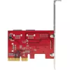 StarTech.com SATA PCIe kaart - 6 pordiga PCIe SATA laienduskaart - 6 Gbit/s - madal/täisprofiil - virnastatud SATA pistikud - ASM1166 mitte-RAID - PCI Express SATA muundur