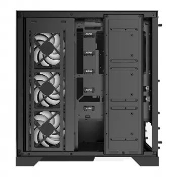 XPG INVADER X WOF kesk-torn Must, Midi Torn, PC, Must, ATX, micro ATX, Mini-ITX, SPCC, 17.5 cm