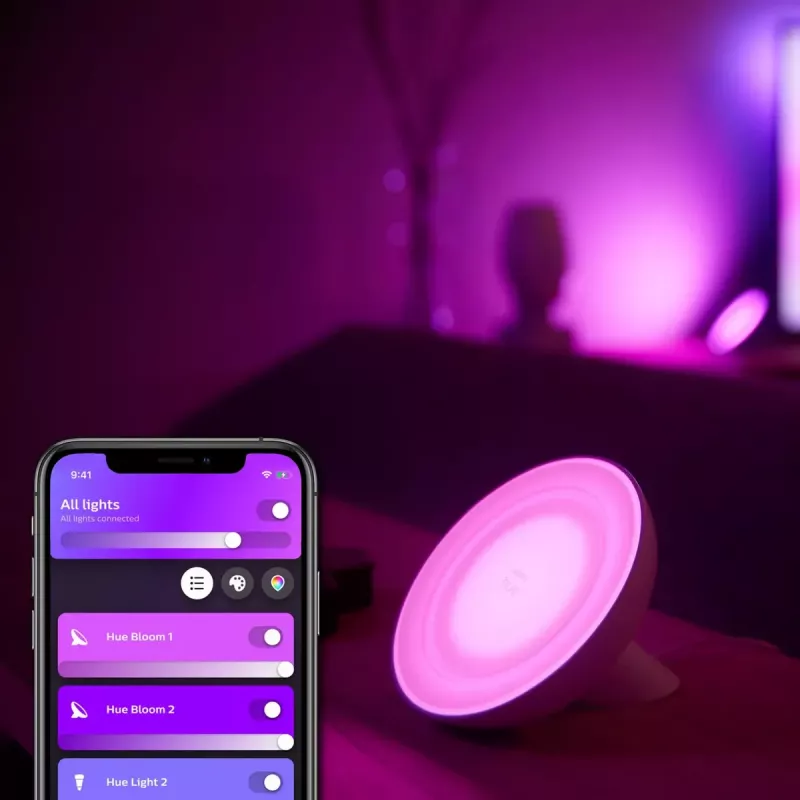 Nutikas laualamp Philips Hue Valge and colour ambience Bloom