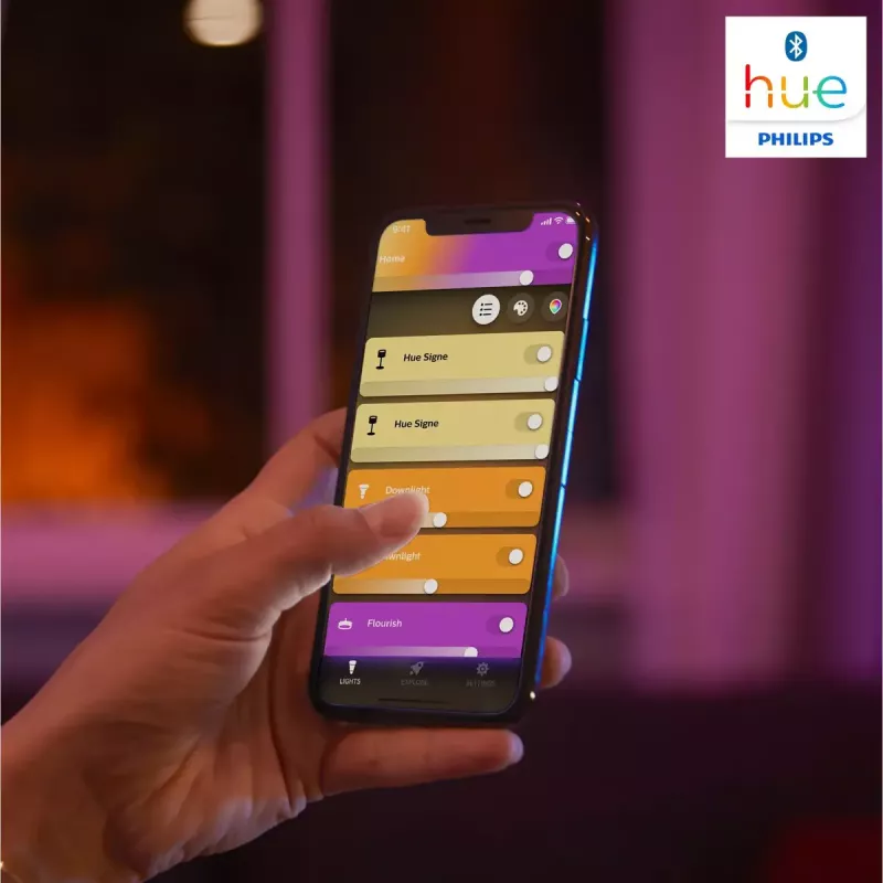 Nutikas laualamp Philips Hue Valge and colour ambience Bloom