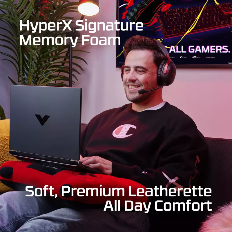 HyperX Cloud III Wireless – mängukõrvaklapid, must; punane, Hiina, kõrvapealne, suletud, aktiivne, 155 mm