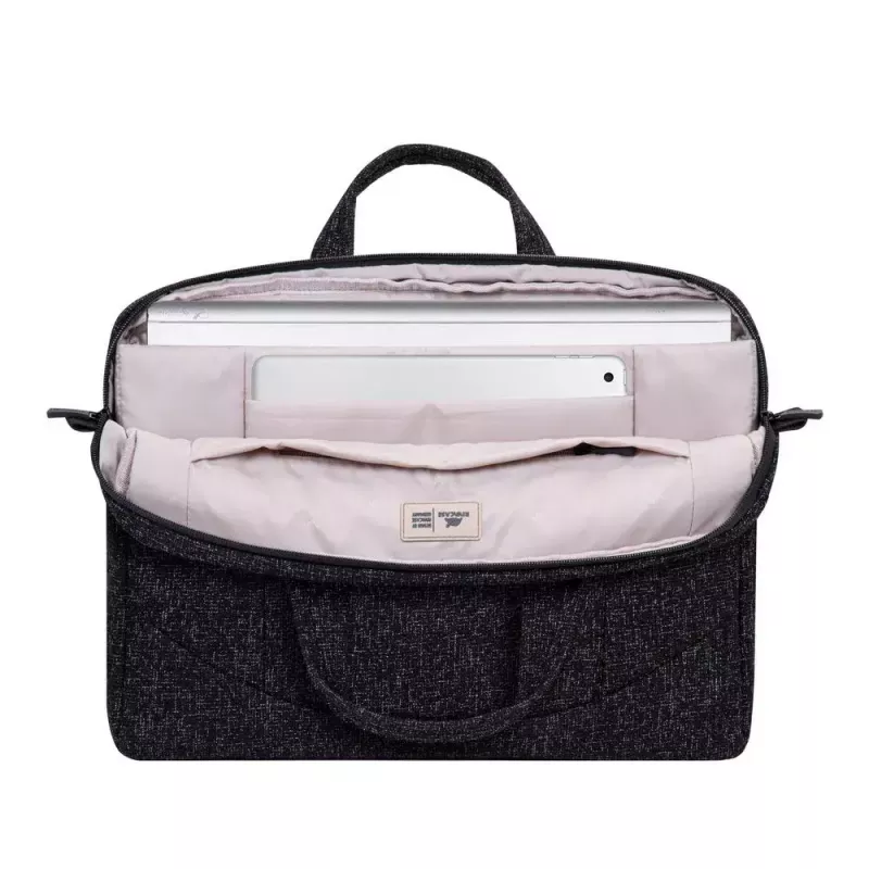 Messenger case Rivacase 7931 39.6 cm 15.6 inch Must Valge
