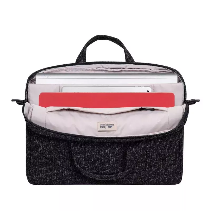 Messenger case Rivacase 7931 39.6 cm 15.6 inch Must Valge