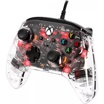 HyperX Clutch Gladiate - juhtmega mänguri RGB-kontroller - Xbox, mängupult, Xbox One, Xbox Series X, juhtmega, USB, USB Type-A, USB USB-C, läbipaistev