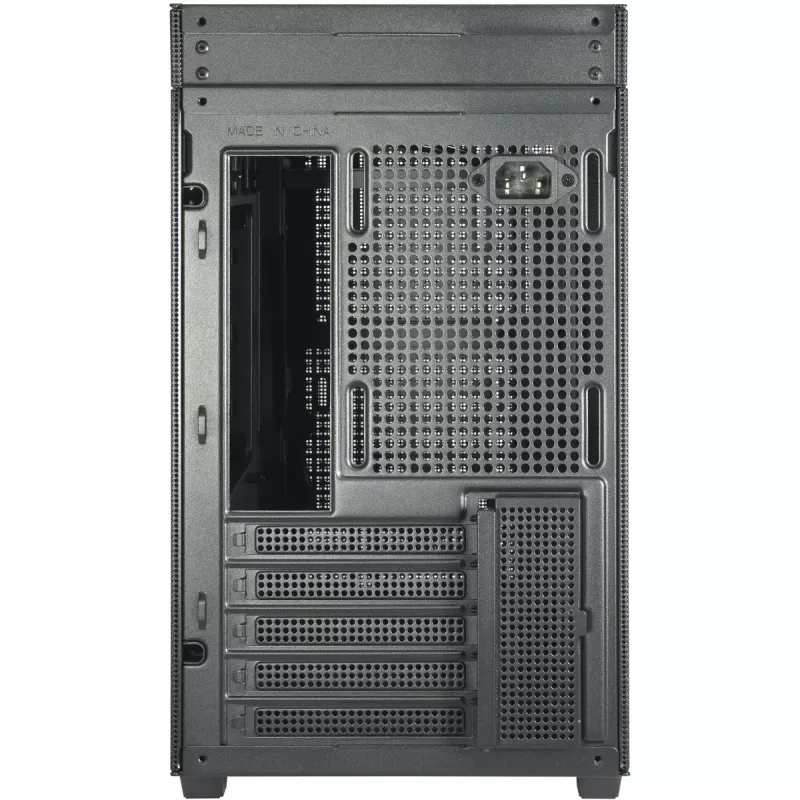 PC Mini Tower korpus INTER-TECH IM-2 Expander, Mini-ITX/Micro ATX, toetab ATX/SFX toiteplokke, 2,5-tollised ja 3,5-tollised kettad, ees/peal 120/140 mm ventilaatorid, must