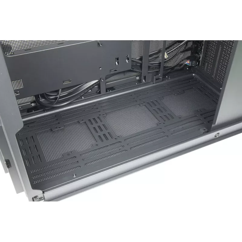 PC Mini Tower korpus INTER-TECH IM-2 Expander, Mini-ITX/Micro ATX, toetab ATX/SFX toiteplokke, 2,5-tollised ja 3,5-tollised kettad, ees/peal 120/140 mm ventilaatorid, must
