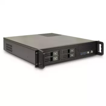 Serveri korpus Inter-Tech 2U-2504 Must 480x527x89mm 60mm ventilaatorid