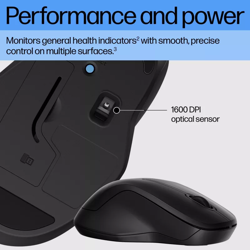 HP 255 Dual Wireless Mouse RF Wireless + Bluetooth
