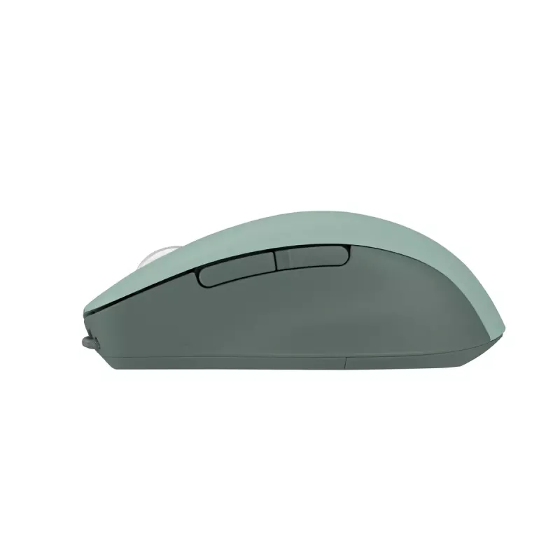 Hiir ASUS SmartO MD200 Silent Plus — Mõlemakäeline RF-juhtmevaba + Bluetooth, optiline 4200 DPI, 6 nuppu, roheline