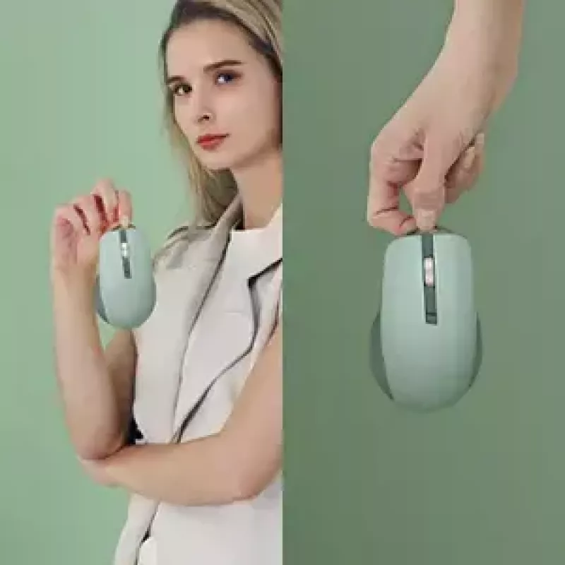 Hiir ASUS SmartO MD200 Silent Plus — Mõlemakäeline RF-juhtmevaba + Bluetooth, optiline 4200 DPI, 6 nuppu, roheline