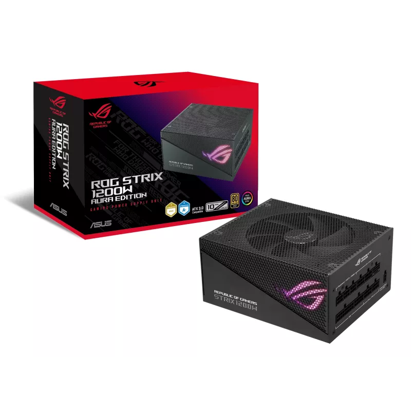 ASUS ROG STRIX 1200W Gold Aura Edition toiteplokk 20+4 pin ATX ATX Must