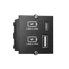 Pistikupesa USB A + USB C Bachmann 917.227 Must IP20 250V