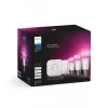 Nutikas valgustuskomplekt Philips Hue White and Colour Ambience Starter – 3× E27 11W pirnid, Bluetooth/Zigbee, dimmer