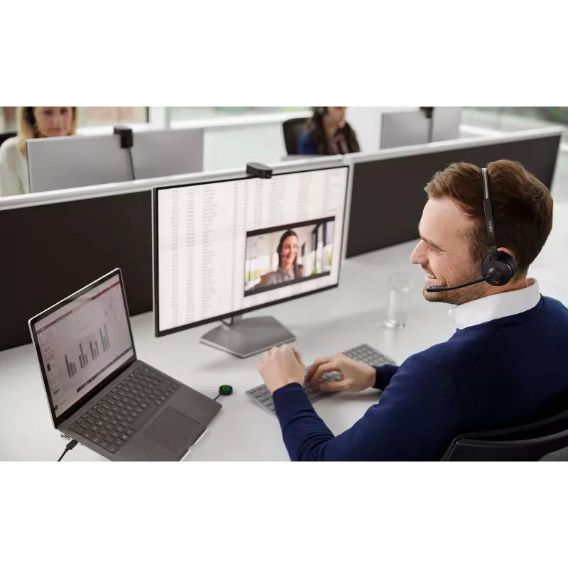 Jabra Engage 55 MS Stereo peaklülaga juhtmevaba kõrvaklapp kontorile/kõnekeskusele USB Type-A must
