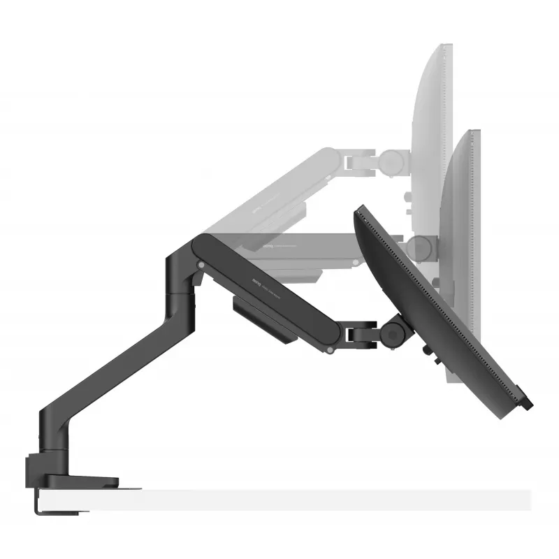 Monitor arm BenQ BSH01 — Ergo Arm adjustable height, VESA Ühilduv, Must