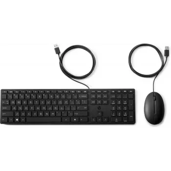 Juhtmega klaviatuur ja hiir HP Wired Desktop 320MK