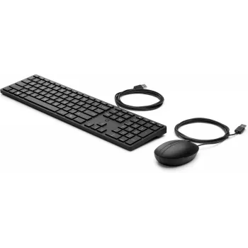 Juhtmega klaviatuur ja hiir HP Wired Desktop 320MK