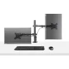 StarTech.com monitorihoidik koos VESA sülearvutialusega, sülearvutile (4,5 kg/9,9 naela) ja ühele ekraanile kuni 32 tolli (8 kg/17,6 naela), must, ventileeritav alus, reguleeritav sülearvuti kinnitusõlg, C-klamber/läbiviigukinnitus
