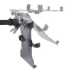 StarTech.com monitorihoidik koos VESA sülearvutialusega, sülearvutile (4,5 kg/9,9 naela) ja ühele ekraanile kuni 32 tolli (8 kg/17,6 naela), must, ventileeritav alus, reguleeritav sülearvuti kinnitusõlg, C-klamber/läbiviigukinnitus