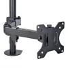 StarTech.com monitorihoidik koos VESA sülearvutialusega, sülearvutile (4,5 kg/9,9 naela) ja ühele ekraanile kuni 32 tolli (8 kg/17,6 naela), must, ventileeritav alus, reguleeritav sülearvuti kinnitusõlg, C-klamber/läbiviigukinnitus