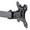 StarTech.com monitorihoidik koos VESA sülearvutialusega, sülearvutile (4,5 kg/9,9 naela) ja ühele ekraanile kuni 32 tolli (8 kg/17,6 naela), must, ventileeritav alus, reguleeritav sülearvuti kinnitusõlg, C-klamber/läbiviigukinnitus