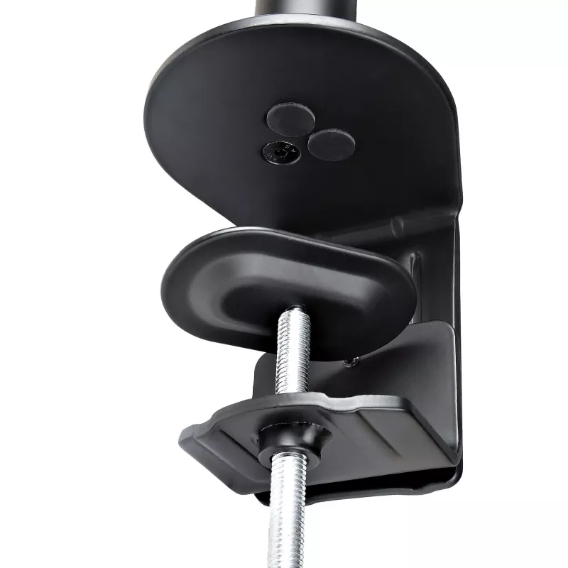 StarTech.com monitorihoidik koos VESA sülearvutialusega, sülearvutile (4,5 kg/9,9 naela) ja ühele ekraanile kuni 32 tolli (8 kg/17,6 naela), must, ventileeritav alus, reguleeritav sülearvuti kinnitusõlg, C-klamber/läbiviigukinnitus