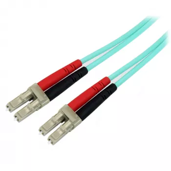 StarTech.com 10m (30ft) LC/UPC to LC/UPC OM3 Multimode Fiber Optic kaabel, Full Duplex 50/125µm Zipcord Fiber kaabel, 100G, Low Insertion Loss, LSZH Fiber Jumper Cord