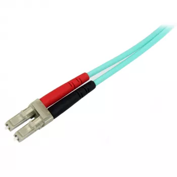StarTech.com 10m (30ft) LC/UPC to LC/UPC OM3 Multimode Fiber Optic kaabel, Full Duplex 50/125µm Zipcord Fiber kaabel, 100G, Low Insertion Loss, LSZH Fiber Jumper Cord