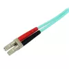 StarTech.com 1 m (3 jalga) LC/UPC – SC/UPC OM3 mitmemoodiline fiiberoptiline kaabel, täisdupleks 50/125 µm Zipcord kiudkaabel, 100G, madal sisestuskadu, LSZH kiudoptiline džemperjuhe