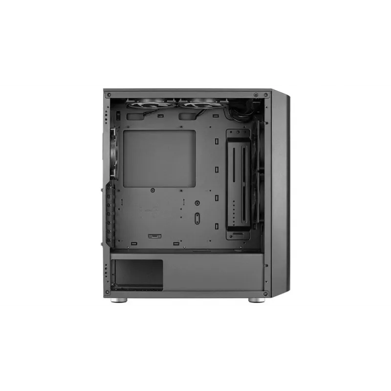 Arvutikorpus AEROCOOL Interstellar Midi Tower Must — ATX, toetab kuni 362 mm GPU-d, 163 mm CPU jahutit, 3x120/360 mm esiradiaatorit