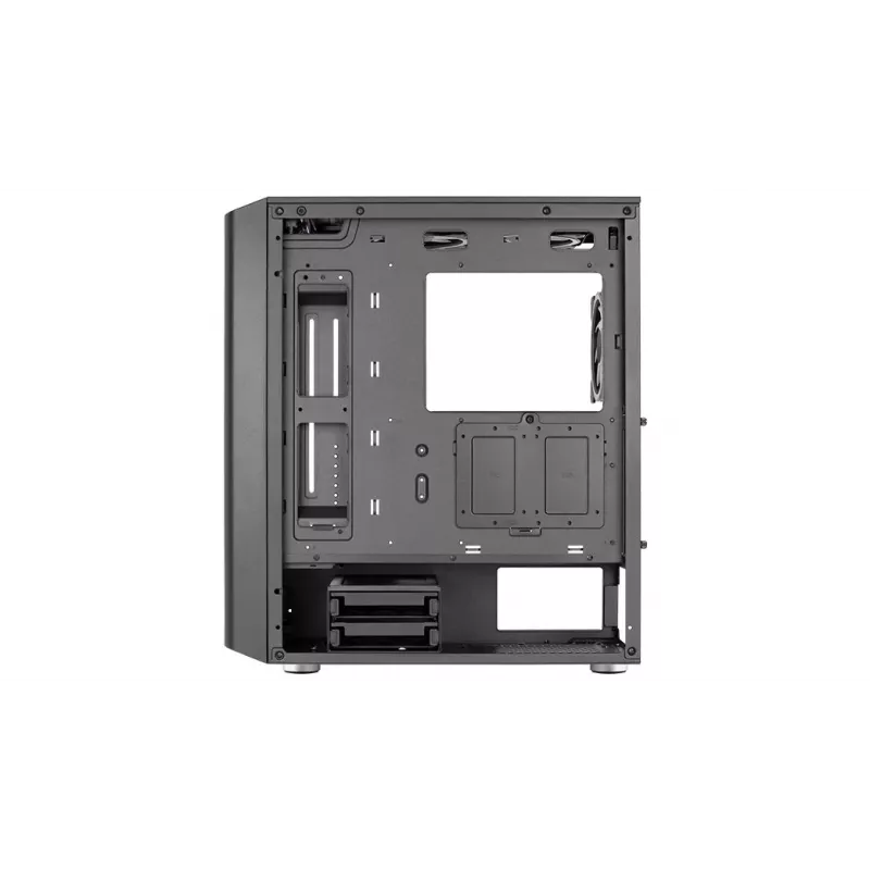 Arvutikorpus AEROCOOL Interstellar Midi Tower Must — ATX, toetab kuni 362 mm GPU-d, 163 mm CPU jahutit, 3x120/360 mm esiradiaatorit