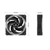 ARCTIC BioniX P120 A-RGB Rõhuoptimeeritud 120 mm ventilaator koos A-RGB-ga