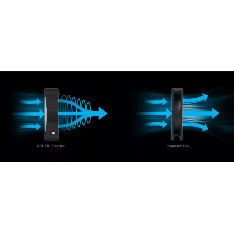 ARCTIC BioniX P120 A-RGB Rõhuoptimeeritud 120 mm ventilaator koos A-RGB-ga