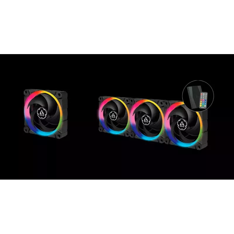 ARCTIC BioniX P120 A-RGB Rõhuoptimeeritud 120 mm ventilaator koos A-RGB-ga
