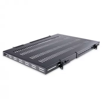 StarTech.com 1U 4-Post Adjustable Vented Server Rack Mount Shelf - 330lbs(150 kg) - 19.5 to 38in Adjustable Mounting Depth Universal Tray for 19 inch AV/ võrk Equipment Rack - 27.5in Deep