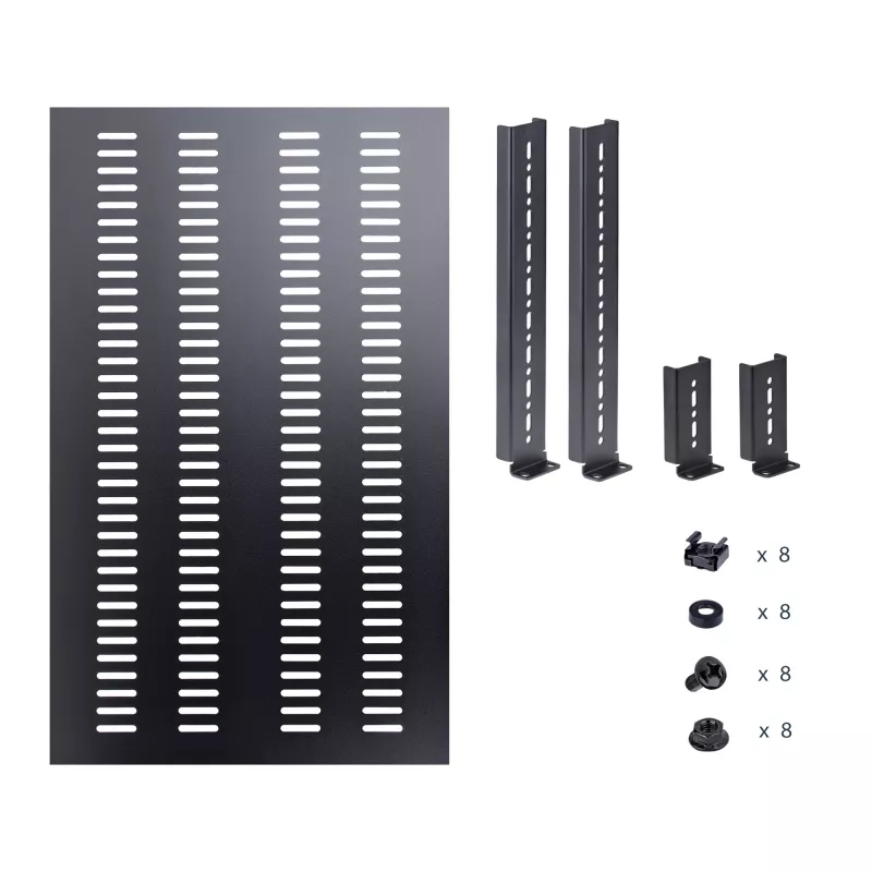 StarTech.com 1U 4-Post Adjustable Vented Server Rack Mount Shelf - 330lbs(150 kg) - 19.5 to 38in Adjustable Mounting Depth Universal Tray for 19 inch AV/ võrk Equipment Rack - 27.5in Deep
