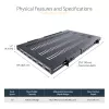 StarTech.com 1U 4-Post Adjustable Vented Server Rack Mount Shelf - 330lbs(150 kg) - 19.5 to 38in Adjustable Mounting Depth Universal Tray for 19 inch AV/ võrk Equipment Rack - 27.5in Deep