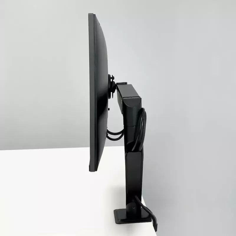 Lauakinnitusega gaasvedru monitori käepide Arctic X1-3D — toetab kuni 43-tollist / 10 kg, VESA 75x75–100x100, must
