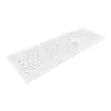 Contour Design Active Key Contour ClassicClean meditsiiniline klaviatuur IP68 täissuuruses juhtmega valge DE C8100