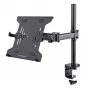 StarTech.com sülearvuti lauaklamber - monitori ja sülearvuti kinnitus - sobib kuni 34-tollistele ekraanidele (8 kg / 17,6 naela) ja sülearvutitele (4,5 kg / 9,9 naela) - liigendatav VESA sülearvutialuse käsi - klamber-/tihendiava kinnitus