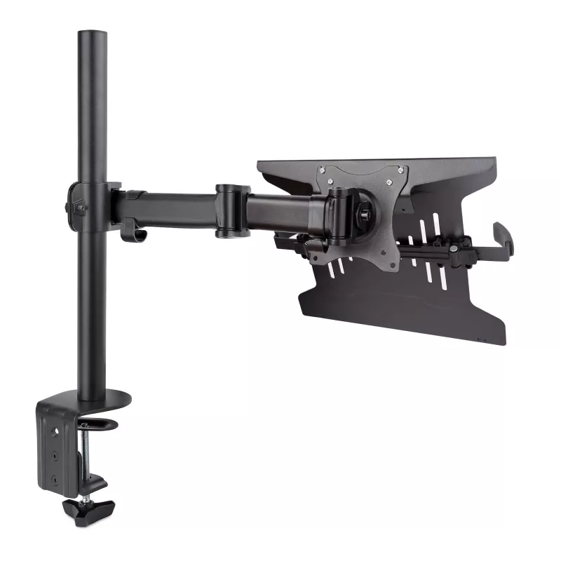 StarTech.com sülearvuti lauaklamber - monitori ja sülearvuti kinnitus - sobib kuni 34-tollistele ekraanidele (8 kg / 17,6 naela) ja sülearvutitele (4,5 kg / 9,9 naela) - liigendatav VESA sülearvutialuse käsi - klamber-/tihendiava kinnitus