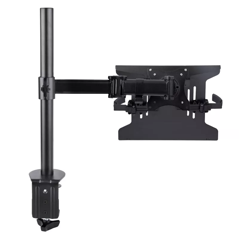 StarTech.com sülearvuti lauaklamber - monitori ja sülearvuti kinnitus - sobib kuni 34-tollistele ekraanidele (8 kg / 17,6 naela) ja sülearvutitele (4,5 kg / 9,9 naela) - liigendatav VESA sülearvutialuse käsi - klamber-/tihendiava kinnitus