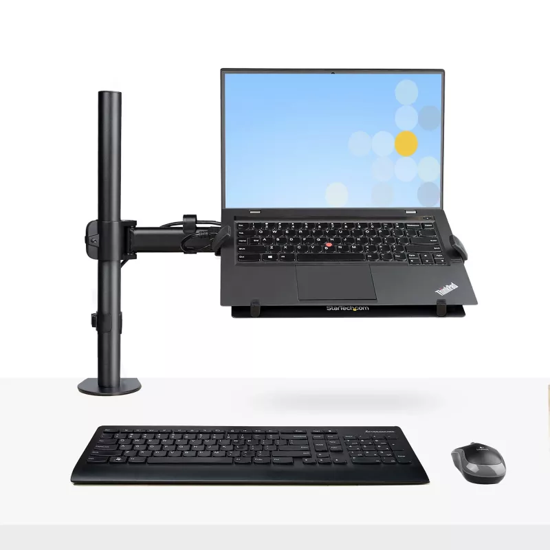 StarTech.com sülearvuti lauaklamber - monitori ja sülearvuti kinnitus - sobib kuni 34-tollistele ekraanidele (8 kg / 17,6 naela) ja sülearvutitele (4,5 kg / 9,9 naela) - liigendatav VESA sülearvutialuse käsi - klamber-/tihendiava kinnitus
