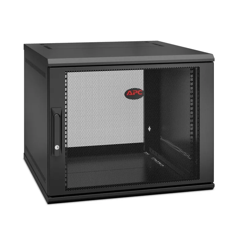 APC NetShelter WX AR109SH6, 9U, 19-tolline plaasterkapp, seinale paigaldatav, eelmonteeritud, 600MM sügav