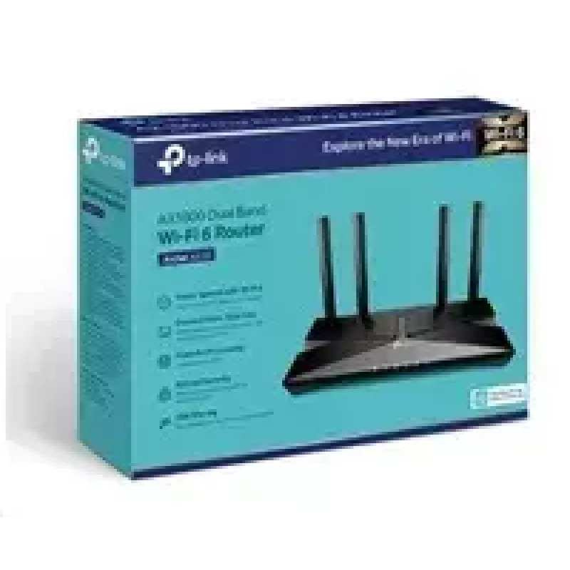 TP-LINK kaheribaline Wi-Fi 6 ruuter Archer AX20 802.11ax, 574+1201 Mbit/s, 10/100/1000 Mbit/s, Ethernet LAN (RJ-45) porte 4, antennide arv 4